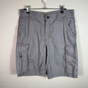 Carhartt Force Men's Sz 33 Relaxed Fit‎ Gray Cargo Shorts Work Utility
